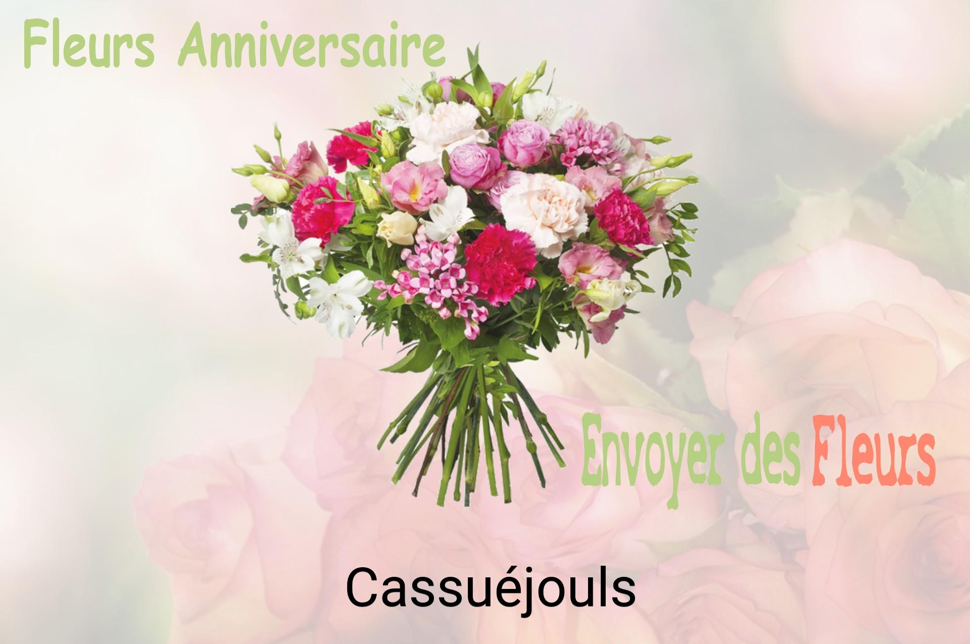 Bouquet de fleurs d’anniversaire livré à Cassuéjouls