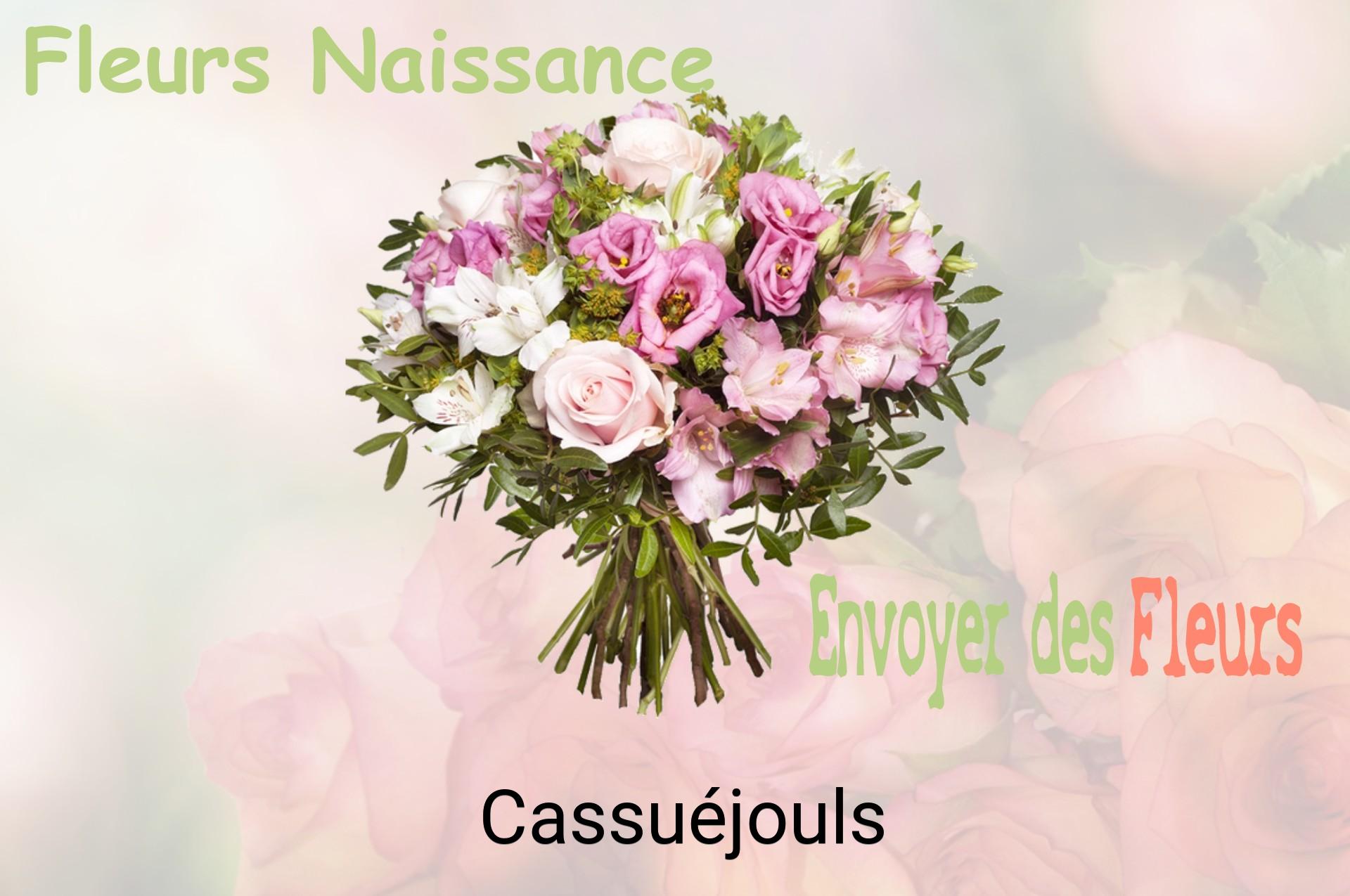 Bouquet de fleurs de naissance livré à Cassuéjouls